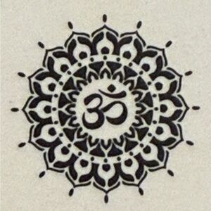 Mandala Om Symbol Stencil 12x12 - 1 Sheet DIY Dreamcatcher Wall Art Craft